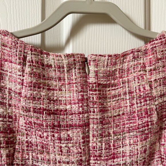 Talbots 8P Classic Vintage Pink Tweed Dress - Picture 5 of 6